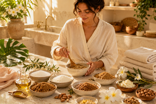Sucre pour gommage naturel du corps et exfoliation douce de la peau
