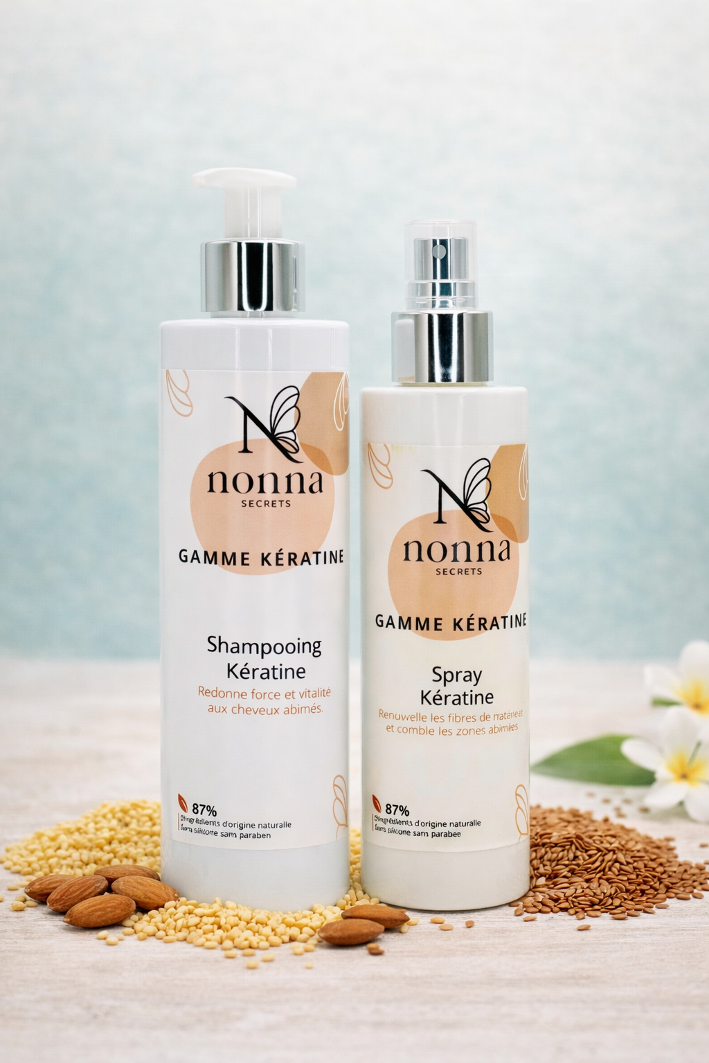 Shampoing et Spray sans rincage - Sublime Kératine