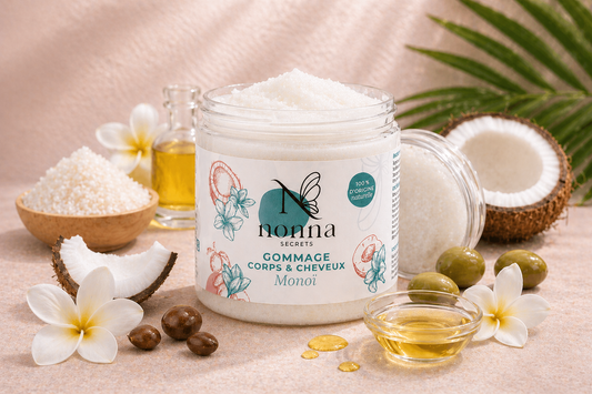Monoï Körper- & Haarpeeling – Sensorisches Naturpeeling